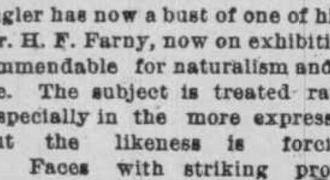 1877-05: Frank Dengler’s Bust of Henry Farny