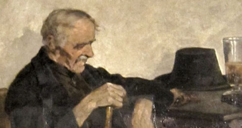 1878-11: “The Silent Guest” Painting & Sketch