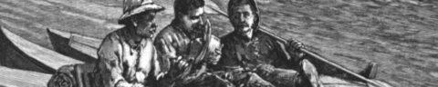 1881-10: “The Last Match” Canoe Illustration