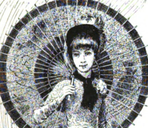 1883-08: “The Lady of Chingachgook” illustrations