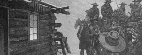 1886: Christmas in the Canyon Illustration