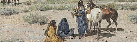 1892: Indian Encampment Vs. With the Pony Herds