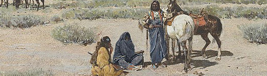 1892: Indian Encampment Vs. With the Pony Herds